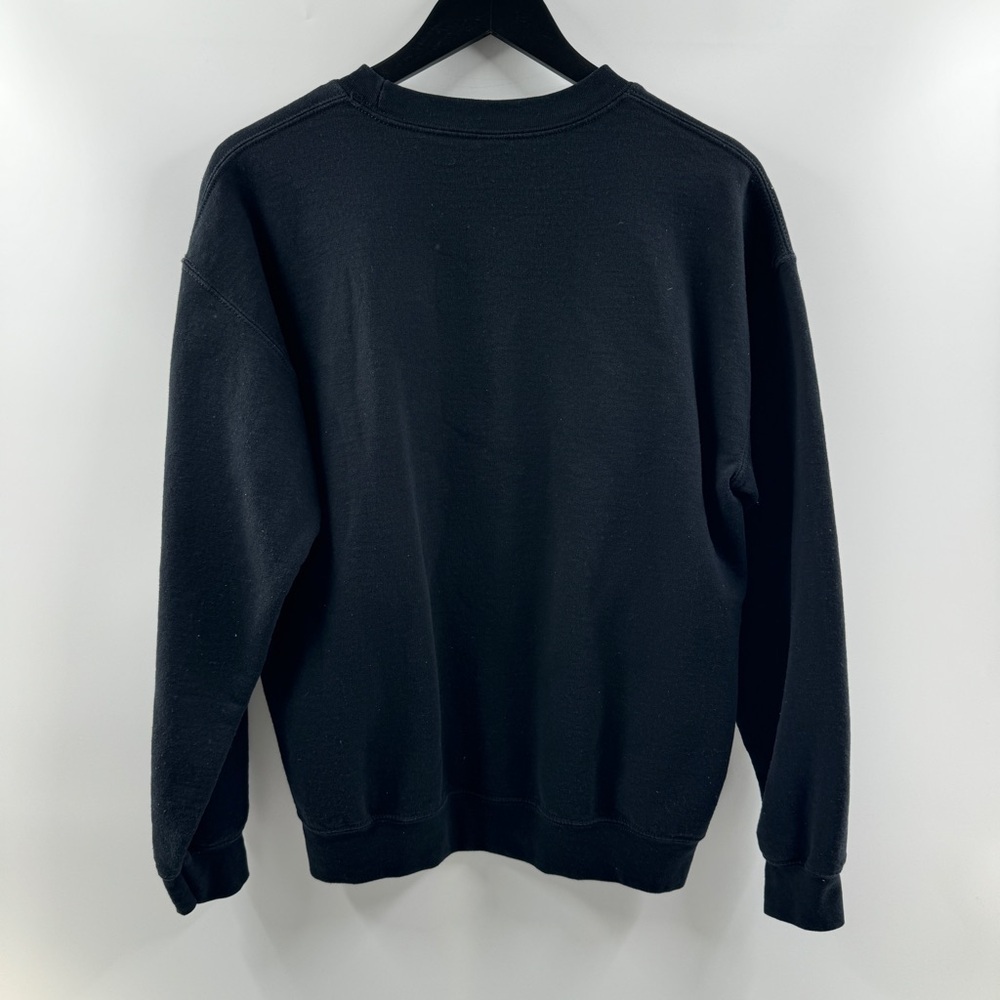Gildan Grinch Christmas Graphic Crewneck Sweatshirt Black Holiday Pullover - Picture 6 of 6